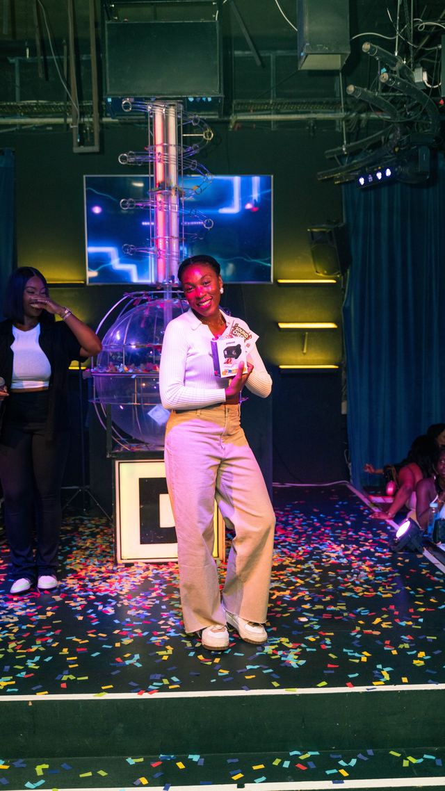 Winner with her Sound Check prize